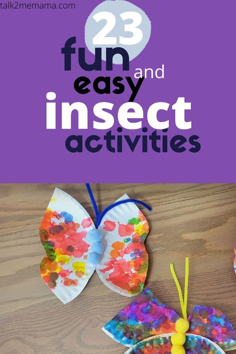 If your toddler loves insects, check out this great resource with tons of preschool craft ideas, and preschool science. It's all about bugs and your child will love it! There are plenty of easy games, crafts, and toys that will help your child learn about insects! Toddler Insect Crafts, Easy Insect Craft, Grasshopper Crafts, Preschool Insects Crafts, Preschool Bug Activities, Insect Activities For Kids, Insect Crafts Preschool, Bug Activities For Toddlers, Bug Crafts For Kids