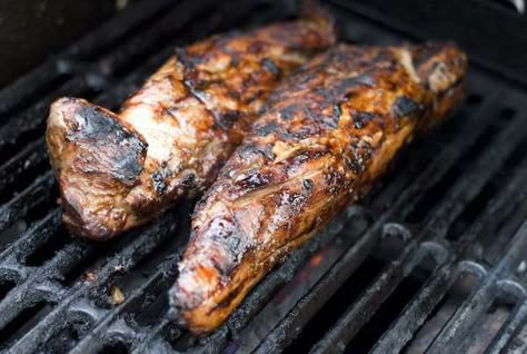 Grilled Pork Tenderloin Recipe and Technique | Grilling Companion Rosemary Pork Tenderloin, Grilled Pork Tenderloin Recipes, Tenderloin Marinade, Loin Recipes, Diy Valance, Garlic Pork, Tenderloin Recipe, Grilled Pork Tenderloin, Rosemary Garlic