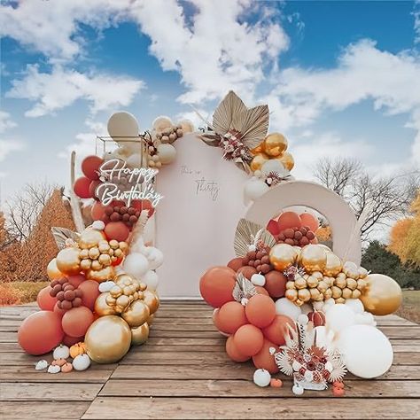 Fall Balloon Garland, Bride To Be Decorations, Fall In Love Bridal Shower, Large Balloons, Balloon Pump, Bridal Shower Rustic, Arch Kit, Boho Baby Shower, Baby Shower Fall