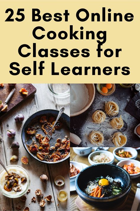 Check out this selection of the best online cooking classes to attend from home: from Italian to Korean food, without forgetting Japanese cuisine and more. The best classes you can attend if you want to learn how to cook! #cookingclasses #selfimprovement Cooking Class Kitchen, Italian Cooking Class, Cooking For A Group, Online Cooking Classes, Culinary Classes, Cooking Courses, Cooking Lessons, Cooking Basics, Culinary School