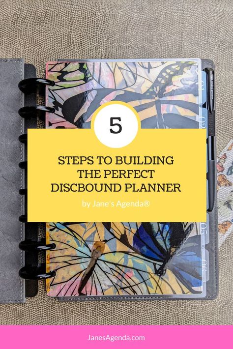 Martha Stewart Discbound Planner, A5 Discbound Planner, Diy Discbound Planner, Build Your Own Planner, Custom Planner Ideas, Discbound Notebook Ideas, Discbound Planner Cover, Disc Planner Ideas, Half Letter Discbound Planner