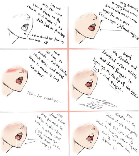 Drawing Style, Drawing Expressions, Facial Expression, Digital Painting Tutorials, Anime Drawings Tutorials, Art Tutorials Drawing, Digital Art Tutorial, Drawing Base, Drawing Poses