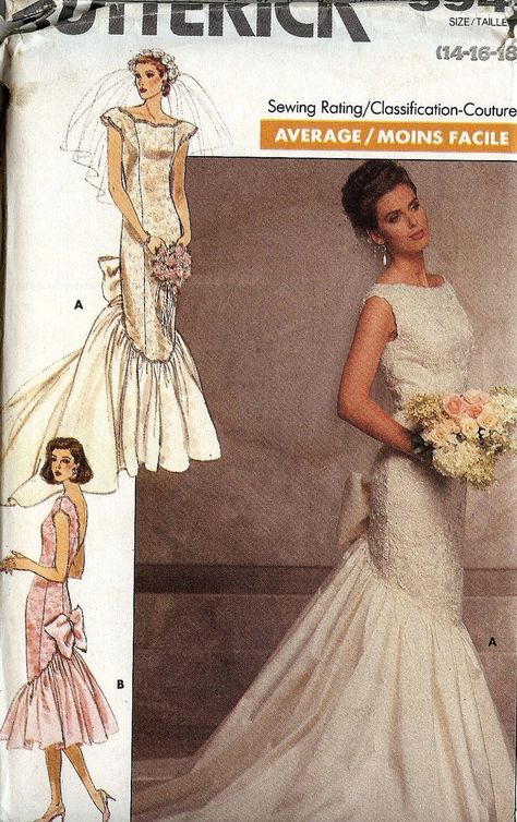 Wedding Dresses 80s Vintage, Wedding Dress 80s, Wedding Dresses 80s, Wedding Dress Fitted, Wedding Dress Sewing Patterns, Ivory Prom Dresses, Sewing Wedding Dress, Wedding Dress Patterns, 1980s Dresses