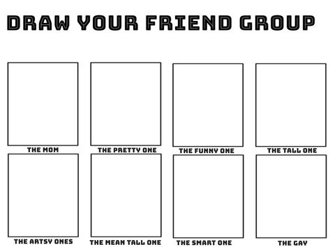 Draw your friendgroup!! Character Sheet Writing, Bingo Casino, Bingo Online, Personality Chart, Free Bingo Cards, Funny Charts, Character Sheet Template, Bingo Template, Drawing Challenges