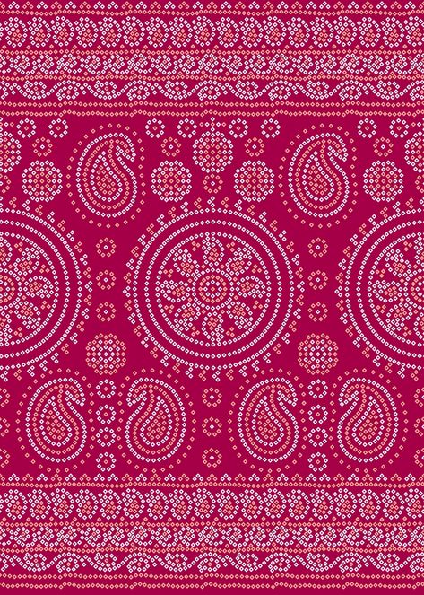 Bandhani Lace Border, Bandhani Border, Chunri Design, Foliage Art, Maharashtrian Saree, Ux Design Process, Digital Border, Pattern Bank, Border Lace