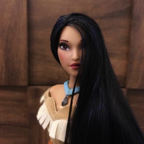 Pocahontas Doll, Princesa Ariel Disney, Disney Barbie, Disney Doll, Custom Barbie, Disney Princess Dolls, Barbie Fashionista Dolls, Disney Pocahontas, Princesa Disney