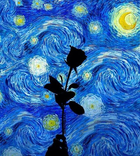 Starry Night Vincent van Gogh inspired Van Gogh Aesthetic, فنسنت فان جوخ, Van Gogh Wallpaper, Artist Van Gogh, Vincent Willem Van Gogh, Van Gogh Inspired, Starry Night Art, Starry Night Painting, Arte Van Gogh