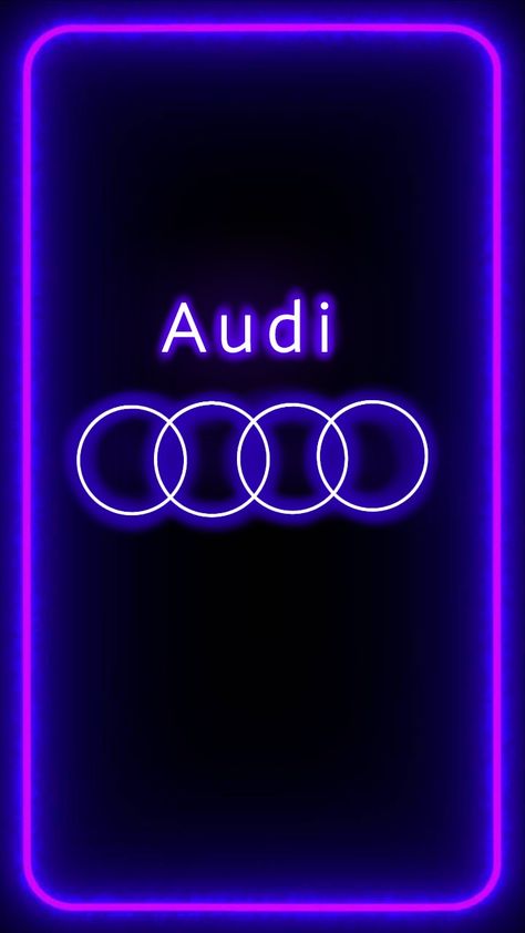 Luxury Cars Audi, Cars Audi, Neon Logo, Audi Rs6, Wallpaper Abstract, Apple Wallpaper Iphone, Neon Purple, Apple Wallpaper, Purple Wallpaper