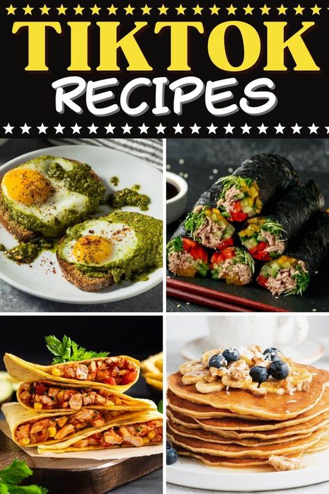 These viral TikTok recipes are wildly popular for a reason! From baked feta pasta to yogurt toast to cloud bread pizza, you'll want to try them all! Tiktok Dinner, Best Lunch Recipes, Pasta Chips, Viral Food, Tiktok Recipes, Gluten Free Buns, Gluten Free Lunch, Clam Recipes, Feta Pasta