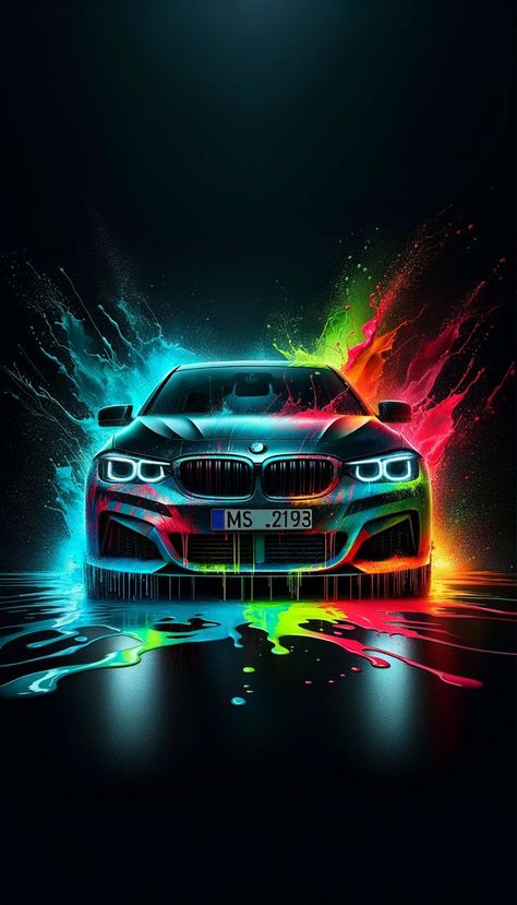 Car iPhone Wallpaper Cool Truck Accessories, Cracked Wallpaper, Car Iphone Wallpaper, Bmw Art, Sports Car Wallpaper, Bmw Wallpapers, Mopar Muscle Cars, Cool Car Pictures, Tesla Car