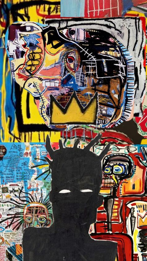 #basquiat #art Basquiat Sketchbook, Basquiat Wallpaper, Basquiat Inspired Art, Jean Michel Basquiat Crown, Michael Basquiat, Jean Basquiat, Jm Basquiat, Basquiat Paintings, Family Wealth