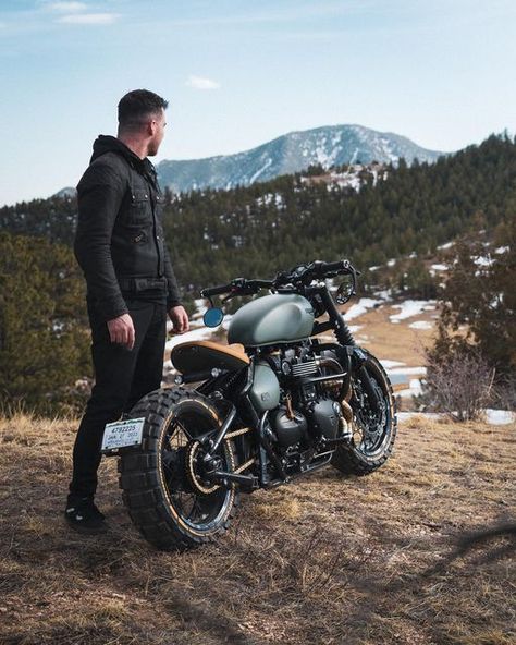 Thornton Hundred Motorcycles on Instagram: "The perfect setting for our first US baja build 🏔️ Contact us now to own this brand new wide wheel triumph bobber #thorntonhundredmotorcycles" Thorton Hundred Motorcycle, Thornton Hundred Motorcycles, Honda Motorcycles Cruisers, Triumph Bobber Custom, Moto Aesthetic, Russian Motorcycle, Triumph Bonneville Bobber, Adventure Bike Motorcycles, Triumph Moto