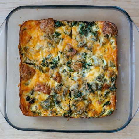 Oven Frittata, Meal Prep For Breakfast, Frittata Recipes Baked, Oven Baked Frittata, Fritata Recipe, Spinach Frittata Recipes, Recipes For Meal Prep, Fritatta Recipe, Vegetable Frittata Recipes