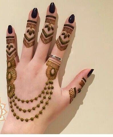 New Henna Designs, Henne Tattoo, Finger Henna Designs, Tato Henna, Henna Art Designs, Tattoo Henna, Mehndi Design Pictures, Modern Mehndi Designs, Henna Tattoo Designs Simple