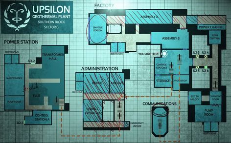 Scp Facility, Spaceship Blueprint, Sci Fi Floor, Sci Fi Base, Map Layout, Space Engineers, Biology Labs, Rpg Maps, Architectural Floor Plans