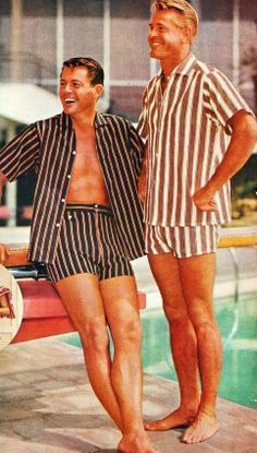 1960s Mens Fashion, 1950s Swimsuit, 1950s Men, 1950s Mens Fashion, 60s Men, 70s Men, 1950s Mens, Best Swimwear, Vintage Mens Fashion