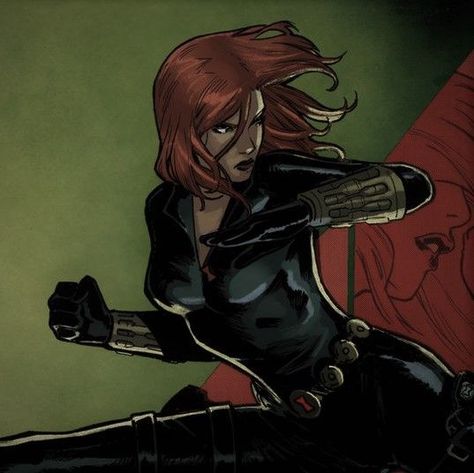 Romanoff, Natasha Romanoff, Black Widow, Marvel, Red, Hair, Black