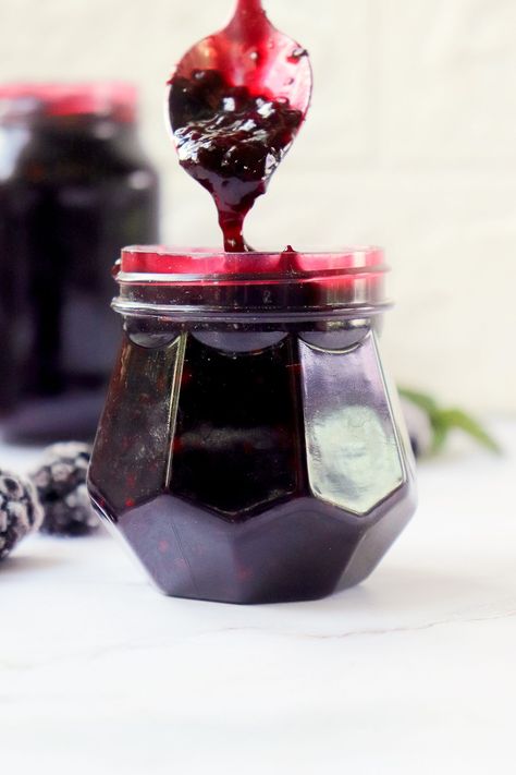 Blackberry Whiskey, Blackberry Bourbon, Balsamic Glaze Recipes, Bourbon Steak, Blackberry Dessert, Fruit Butters, Blackberry Sauce, Marinate Chicken, Blackberry Wine