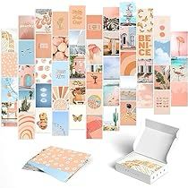 Aesthetic Posters For Room, Posters For Room Decor, Cheerful Aesthetic, Aesthetic Peach, Sky And Sea, Wall Collage Kit, Peach Aesthetic, Vibes Art, Blue Pictures