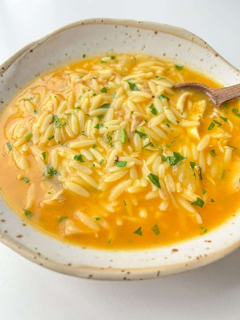 This Hidden Veggie Orzo Soup might be for anyone who is picky about their veggies and loves a smooth texture! Hidden Veggie Soup, Orzo Meals, Veggie Orzo, Rachel Roddy, The Modern Nonna, Pastina Soup, Lemon Shrimp Pasta, Modern Nonna, Orzo Soup Recipes