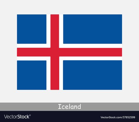 Iceland Flag, European Flags, National Flag, Eps Vector, Iceland, High Res, Country Flags, Png Images, Adobe Illustrator