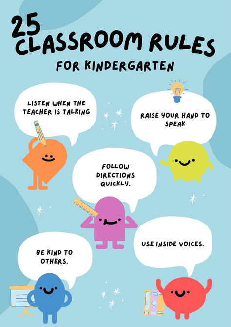 Read all 25 kindergarten classroom rules ideas in the article! Classroom Rules Kindergarten, Classroom Rules Preschool, Classroom Rules Ideas, Classroom Rules For Kindergarten, Rules For Kindergarten, Elementary Classroom Rules, Kindergarten Classroom Rules, Preschool Classroom Rules, Speaking Topics