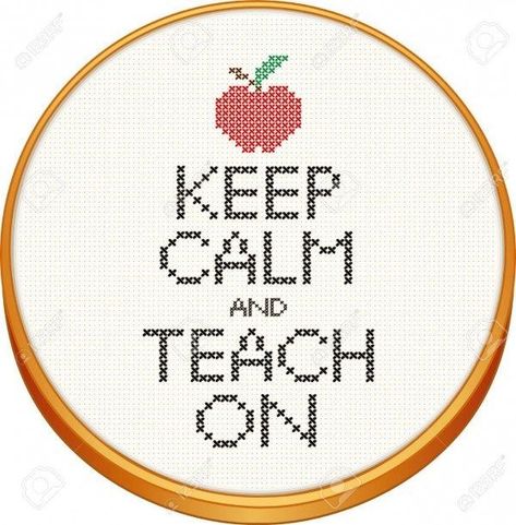 School Cross Stitch, Cross Stitch Tattoo, Apple For The Teacher, Charts Patterns, Needlework Ideas, Stitch Quotes, Wood Embroidery, Teacher Teaching, Cross Stitch Love