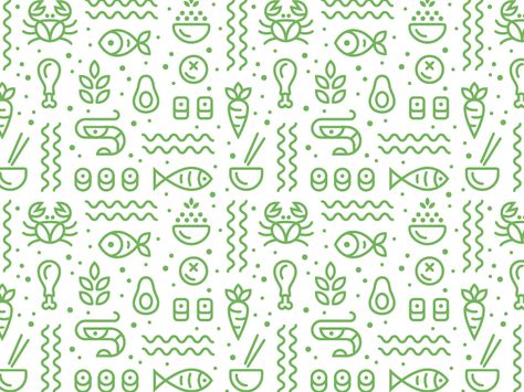 Pattern by Nina Megrelidze Letter Pattern Design, Geometric Design Art, Type Illustration, Vi Design, Food Patterns, Retro Logos, Fish Patterns, Creative Illustration, Vintage Typography