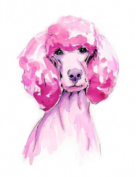 14 Unique Pieces of Poodles Inspired Art Standard Poodle Tattoo Ideas, Wall Painting Outdoor, Poodle Tattoo Ideas, Poodle Watercolor, Poodle Painting, Poodle Tattoo, Poodle Drawing, Cute Pet Dog, Poodle Cuts