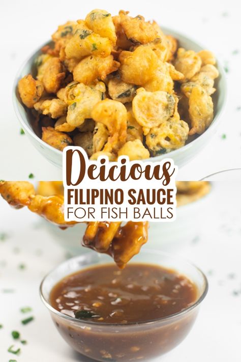 Dip your homemade vegan fish balls in this super delicious sweet and spicy sauce and enjoy the taste of a popular Filipino street food right at your own home! It's super easy to make, savory and addicting! Small Toaster Oven, Fishball Recipe, Sugar Carrots, Filipino Street Food, Vegan Fries, Fish Ball, Pumpkin Squash, Sweet And Spicy Sauce, Vegan Fish