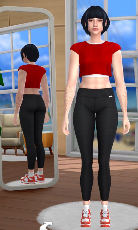 Outfit Sims 4 Cc, Workout Outfit, Sims 4 Cc, Sims 4