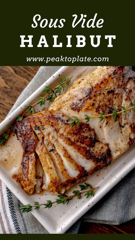 Sous Vide Halibut Sous Vide Tilapia, Sous Vide Recipes Fish, Sous Vide Halibut, Sous Vide Fish Recipes, Easy Sous Vide Recipes, Best Sous Vide Recipes, Anova Sous Vide Recipes, Braise Recipes, Sous Vide Cod