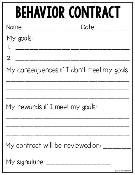 Behavior Contract Elementary, Student Behavior Contract, Behavior Classroom, Behavior Contract, Restorative Practices, Teaching Classroom Management, Education Student, Behavior Plans, Behaviour Strategies