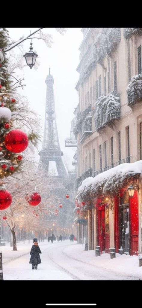 The Eiffel Tower, The Snow, Eiffel Tower, Tower, Walking, Christmas Decorations, Paris, Christmas