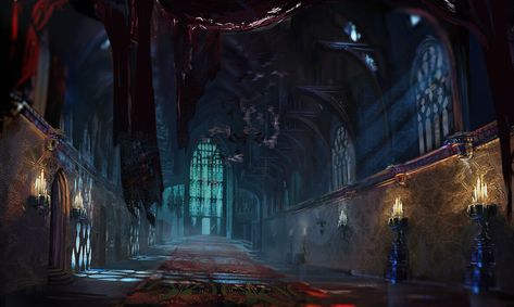 Environmental Concept Art - Album on Imgur Environmental Concept Art, Library Concept, Black Castle, Tabletop Rpg Maps, Castles Interior, Gothic Aesthetic, Fantasy Castle, Fantasy Setting, Fantasy Places