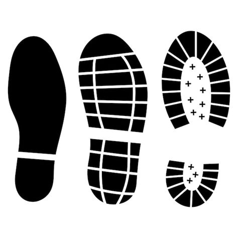 Free vector shoe prints glyph set | Free Vector #Freepik #freevector #footsteps #footprint #slippers #insole Shoe Print Drawing, Shoe Art Designs, Shoes Vector, Free Shoes, Branding Materials, Motivational Art, Shoe Print, How To Make Shoes, Ap Art