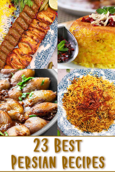 23 Delicious Persian Recipes Authentic Persian Recipes, Persian Soup Recipes, Healthy Persian Recipes, Persian Recipes Traditional, Persian Rice Recipe Iranian Food, Easy Persian Food Recipes, Persian Food Traditional, Persian Spaghetti Recipe, Persian Spaghetti