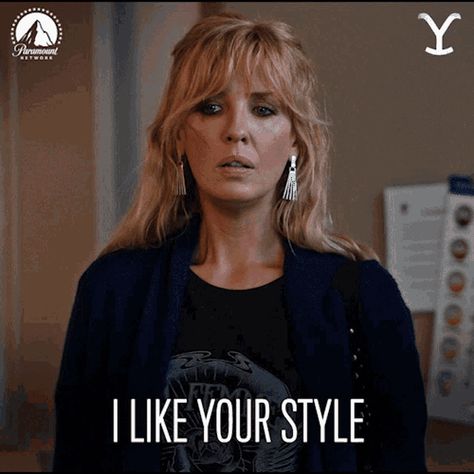 I Like Your Style Beth Dutton GIF - I Like Your Style Beth Dutton Kelly Reilly - Discover & Share GIFs Beth Dutton Style, Blonde Gif, Kelly Reilly, Bangs Tutorial, Beth Dutton, Fringe Bangs, Low Lights Hair, Long Locks, Hair Envy