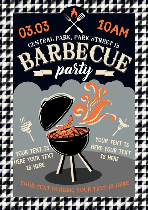 Bbq Fundraiser Flyers, Bbq Party Invitations Free Templates, Bbq Poster Design Ideas, Barbecue Flyer Design, Bbq Poster Design, Bbq Poster, Bbq Art, Bbq Flyer, Barbecue Invitation