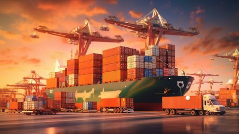 Import And Export 3d Rendering Of An International Shipping Logistics Company S Operations#pikbest#Backgrounds#Others Logistics Background, Shipping And Logistics, Warehouse Logistics, Digital Decorations, Logo Cloud, Logistics Company, Photography Movies, Medical Business, Father Images