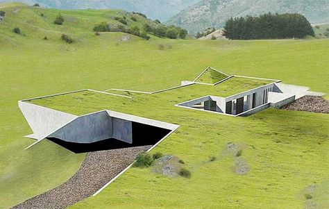 Advantages of Underground Living Underground Building, Underground Living, Earth Sheltered Homes, Eco House Design, Underground Shelter, Sheltered Housing, Eco Buildings, Earth Sheltered, Underground Homes