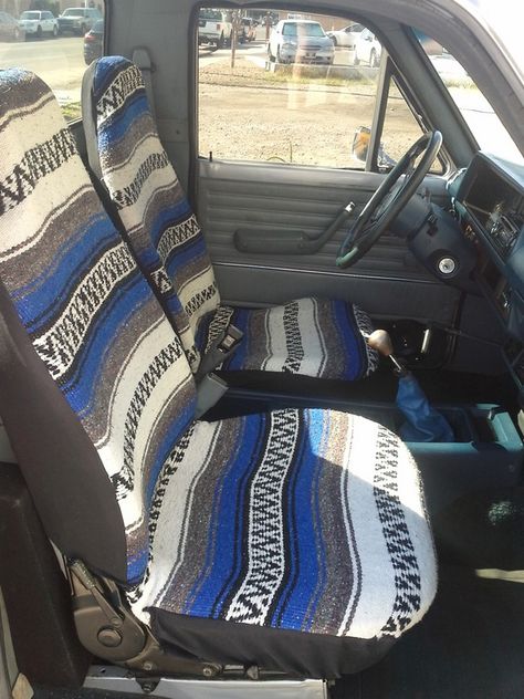 Car Seat Cover Diy Pattern, Diy Seat Covers, Diy Car Seat Cover, Custom Seat Covers, Truck Seat Covers, Bench Covers, Interior Car, Saddle Blanket, Chevy C10