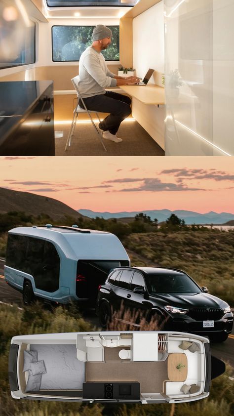 Travel Trailer Floor Plans, Mini Caravan, Camping Trailer Diy, Luxury Campers, Custom Camper Vans, Diy Camper Trailer, Adventure Trailers, Trailer Camping, Jeep Camping