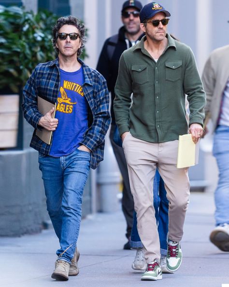 Ryan Reynolds is the latest in the line of celebrities revealing that they’re Air Jordan partisans. At the link in bio, we detail why these 'Year of the Dragon' sneakers – which only dropped last month – are an instant grail. Ryan Reynolds Style Summer, Ryan Reynolds Style, Sneakers Outfit Men, Ryan Reynolds, Streetwear Men, Streetwear Men Outfits, Attractive Guys, Sneakers Outfit, Fashion Mens