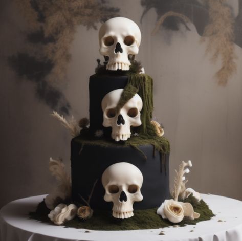 AI Generated wedding cake with human bones, fau moss and dried flowers Bad To The Bone Cake, Bone Cake, Cake 5, Human Bones, Crazy Cakes, Bad To The Bone, Halloween Deco, Yummy Cakes, 3rd Birthday