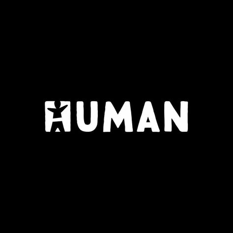 #verbicon human by Aan Kurniawan @akdesain (Makassar, Indonesia) Human Branding, Person Logo, Hr Logo, Types Of Logos, Expressive Typography, Logo Typo, Cycle Logo, Typography Logo Inspiration, Negative Space Logos