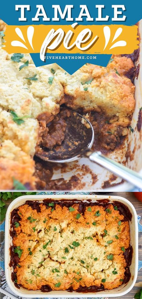 Tamale Pie, comfort food, simple dinner recipes Tamale Pie Recipe Using Masa, Masa Tamale Pie, Tamale Pie With Masa Harina, What To Make With Masa Harina, Instant Masa Recipes, Easy Masa Recipes, Recipes With Masa Harina, Masa Recipes Ideas, Recipes Using Masa Harina