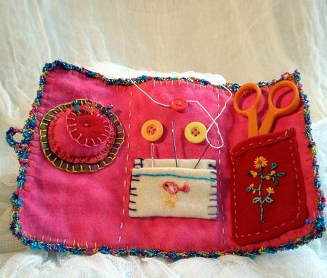 Keeper of Dreams Needle Case inside Needle Cases, Needle Book, Needle Case, Chatelaine, Pin Cushions