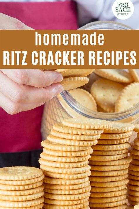 Diy Peanut Butter Crackers, Keto Ritz Cracker Recipe, Vegan Ritz Cracker Recipes, Entertainment Food Ideas Appetizers, Homemade Townhouse Crackers, Homemade Chicken In A Biscuit Crackers, Recipe For Crackers, Homemade Ritz Cracker Recipes, Homemade Crackers For Kids