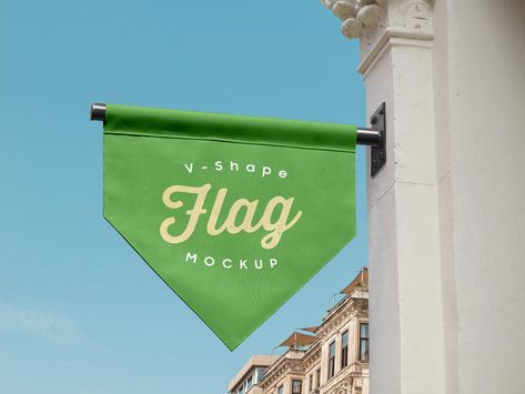 Banner Flag Design, Flag Banner Design, Hanging Banner Design, Pennant Logo Design, Business Signage Design, Flag Signage Design, Triangle Flag Banner, Standing Banner Design, Flag Mockup